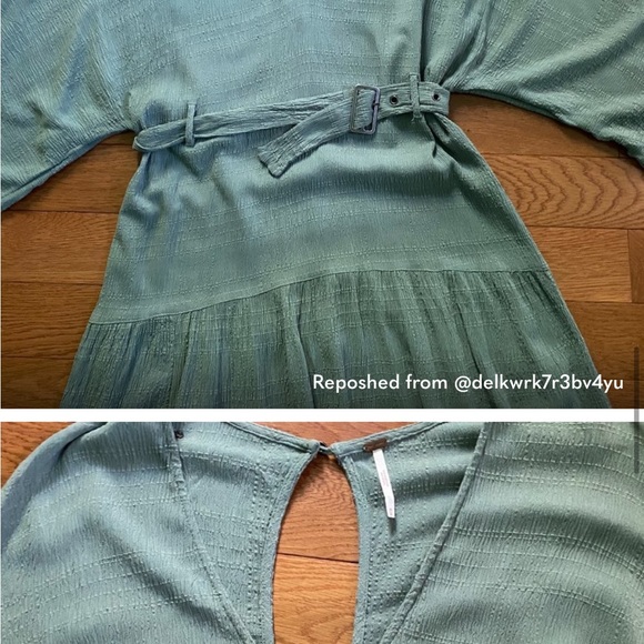 Free People Ellie Maxi Dress with Slip & Belt - Picture 3 of 4